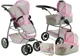 Carucior LEANTOYS pentru papusi 2 in 1 cu gentuta Alice culoare sur foto
