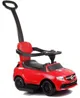 Машинка-толокар LEANTOYS Mercedes красная со съёмной ручкой, бампером и подножкой foto
