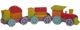 Jucarie din lemn Cubika tren Rainbow Express foto