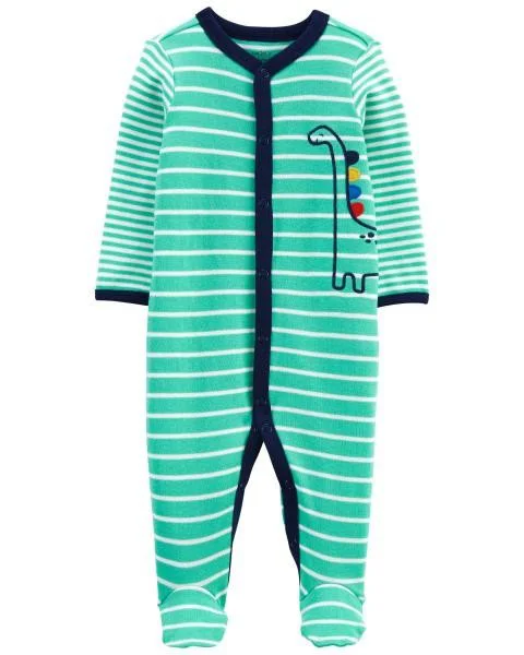 Carter's Pijama bebelus Dinozaur cu dungi foto