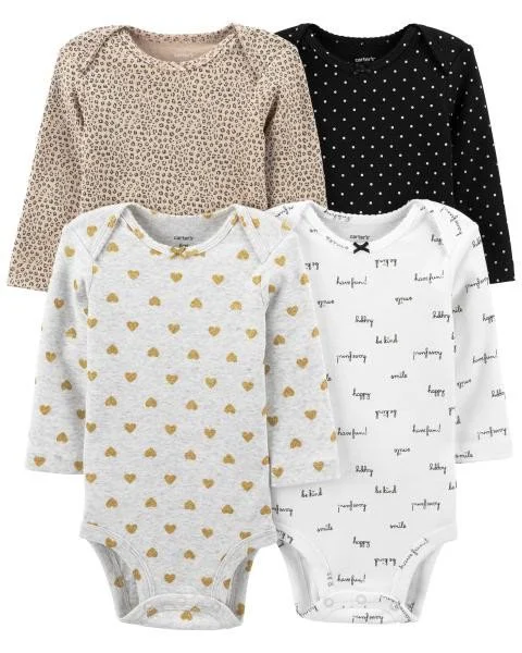 Carter's Set 4 piese bebelus Body Animal Print foto