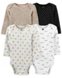 Carter's Set 4 piese bebelus Body Animal Print foto