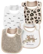 Carter's Set 4 bavete bebelus Animal Print foto
