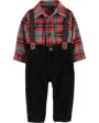 Carter's Set 3 piese Body tip camasa, pantaloni si bretele foto