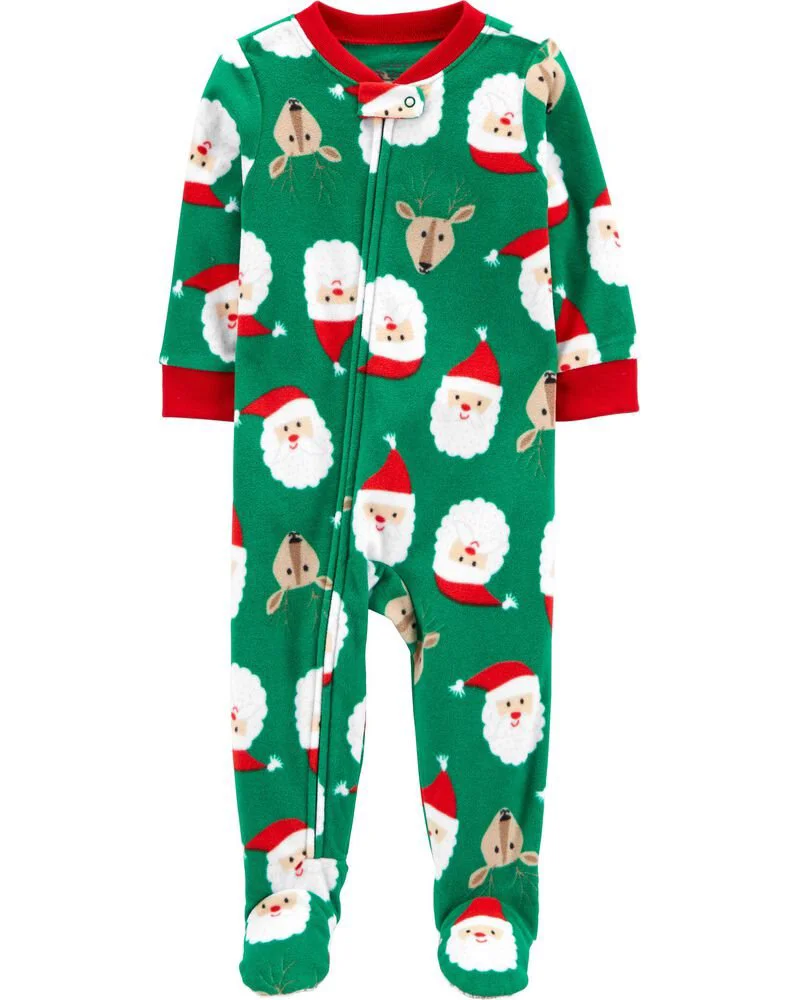Carter's Pijama bebelus Mos Craciun foto