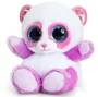 Jucarie moale Animotsu Panda roz cu violet, 15 cm foto