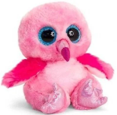 Jucarie moale Animotsu Flamingo, 15 cm foto