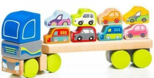 Jucarie din lemn Cubika Truck cars LM-12 foto