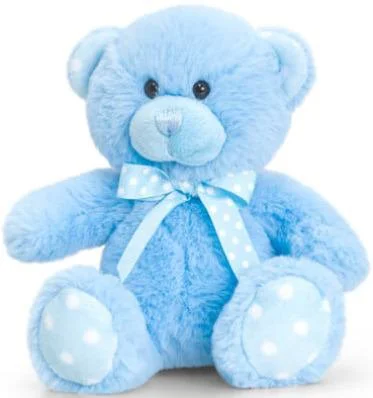 Jucarie moale Baby Spotty Bear Ursulet Albastru, 35 cm foto