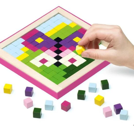 Mozaica din lemn Cubika Wooden Pixels 2 "Magie" foto