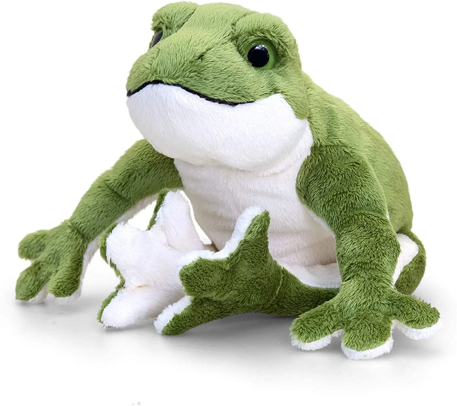 Jucarie moale Frog Broscuta cu sunet, 30 cm foto