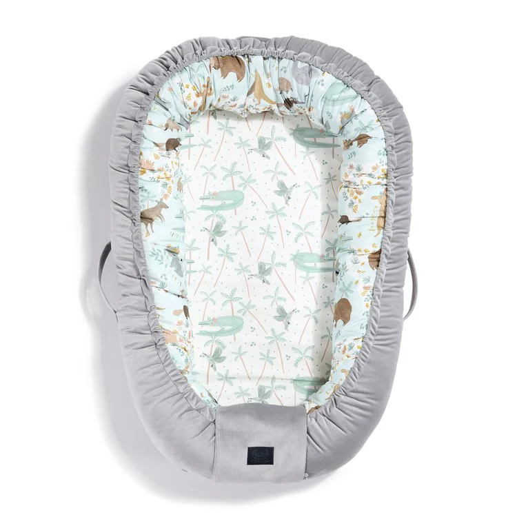 Babynest La Millou Velvet Collection - Dundee & Friends Blue - Dark Grey foto