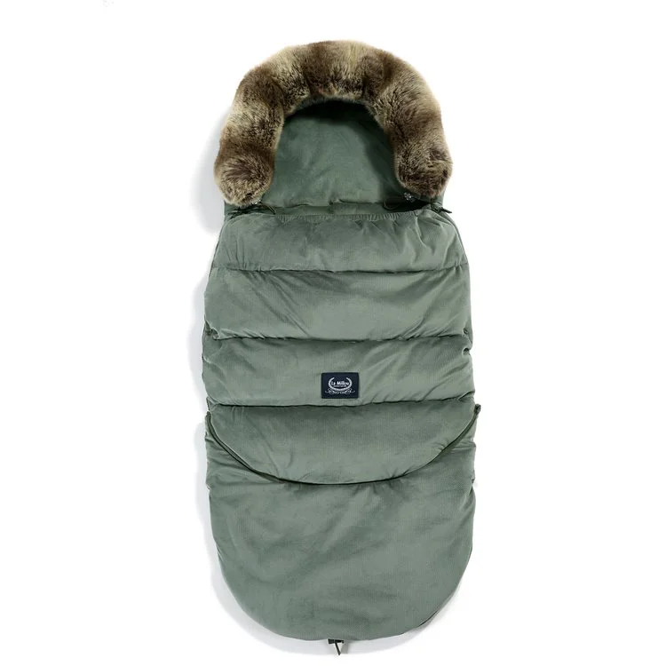 Husa de iarna pentru carucior La Millou - Combo - Velvet Collection - Khaki