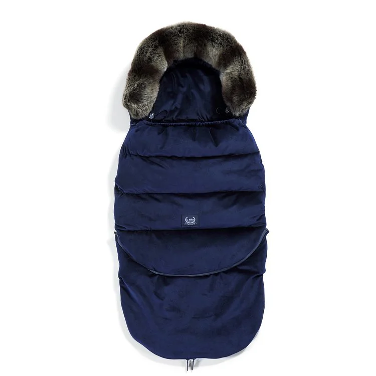 Husa de iarna pentru carucior La Millou - Combo - Velvet Collection - Royal Navy