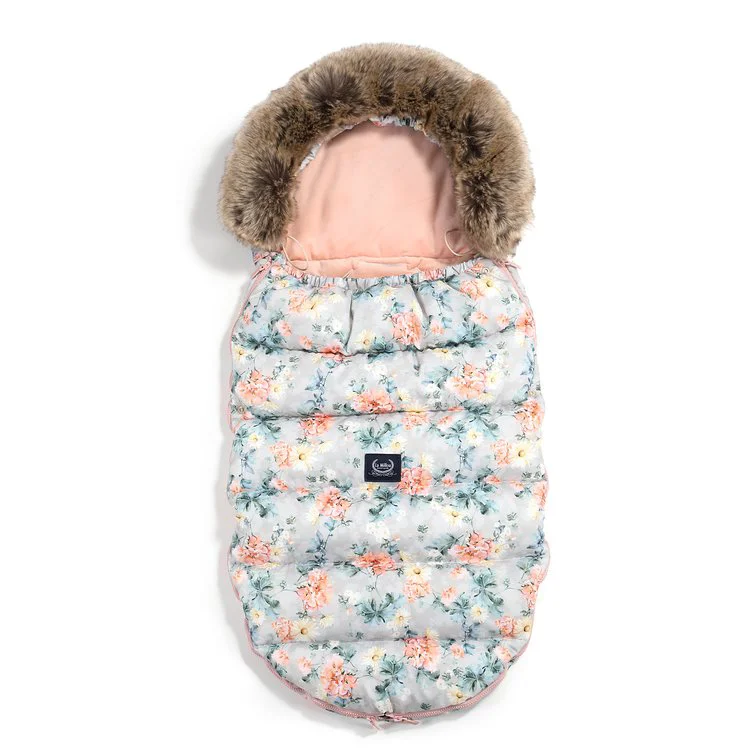 Husa de iarna pentru carucior La Millou - Uni - Blooming Boutique & Powder Pink