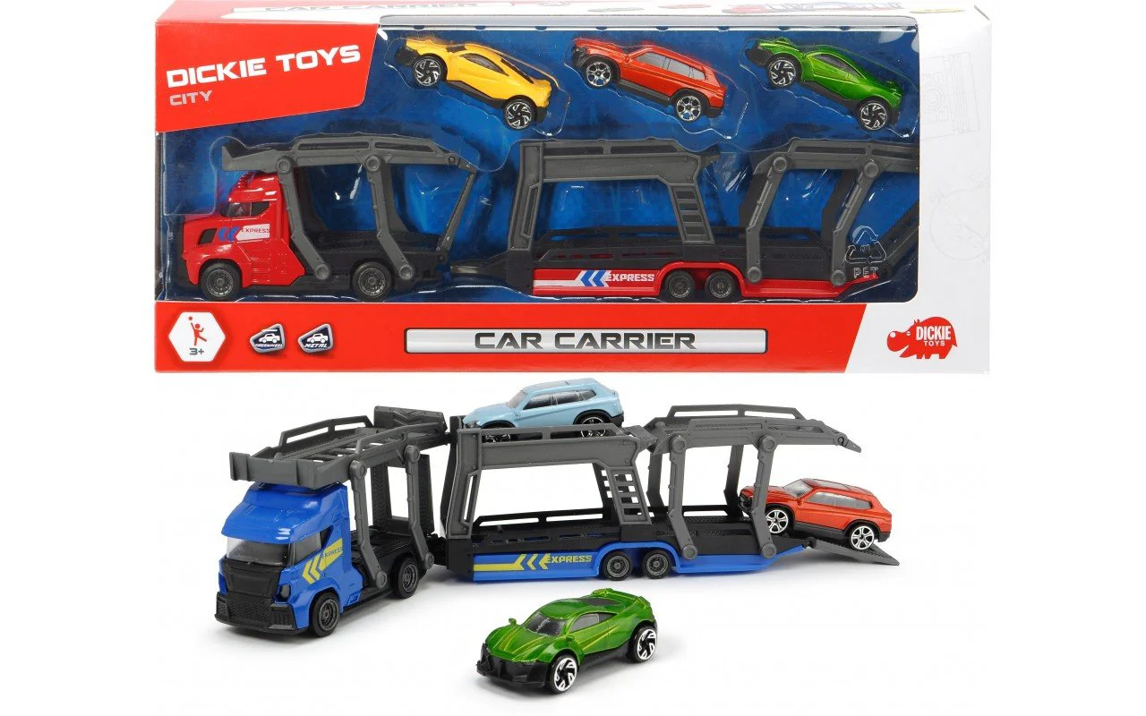 Transportator auto Dickie "Car trailer", 28 cm foto
