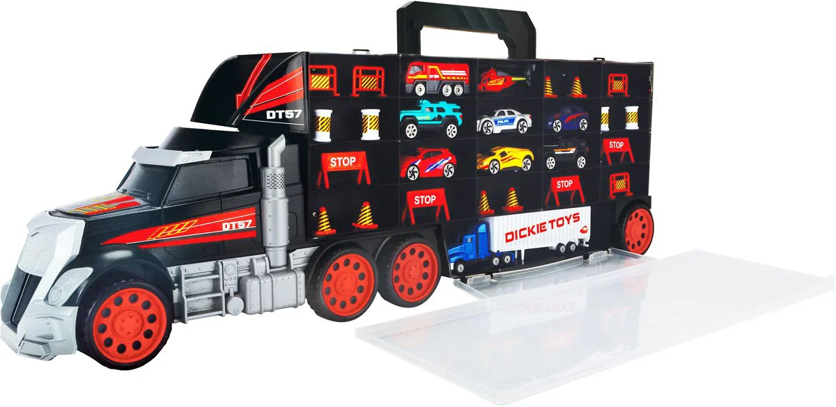 Set de joc Dickie Camion pentru transportarea masinutelor, 62 cm foto