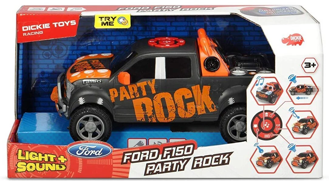 Masinuta SUV Dickie Ford F-150 Party Rock Anthem, 29 cm