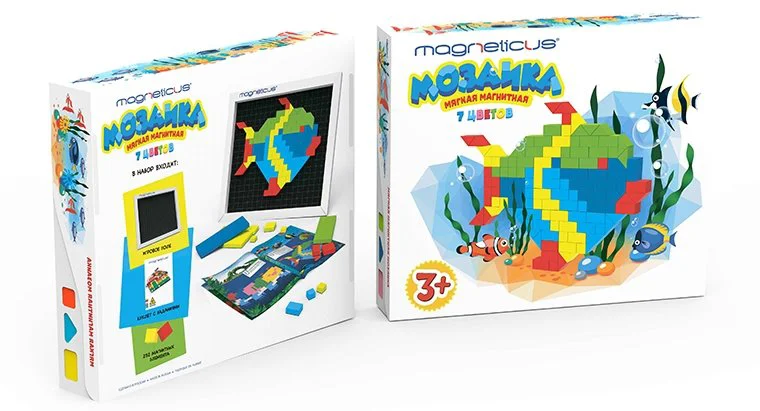 image for Развивающая магнитная игра Magneticus "Мозаика", 252 элементов foto