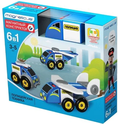 Constructor magnetic Magneticus "Auto politie"