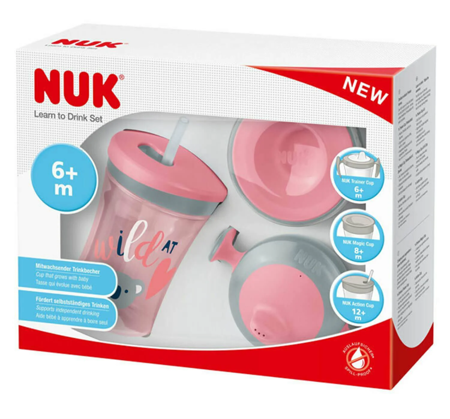 image for Набор NUK Learn to Drink Синий (6+ мес.) foto
