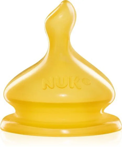 Tetina NUK First Choice din latex, flux pentru lichide (6-18 luni)