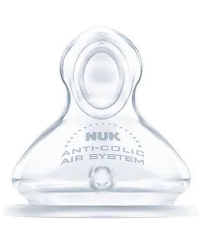 Tetina NUK First Choice din silicon, flux pentru terci (6-18 luni)