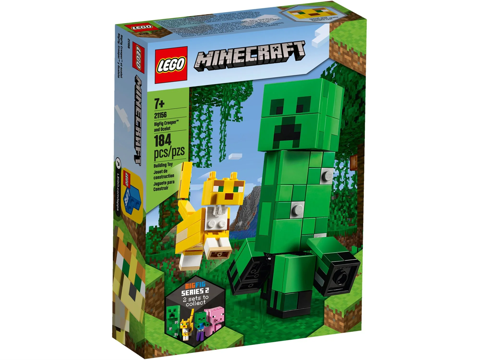 image for LEGO Minecraft - Big Fig Creeper and Ocelot foto