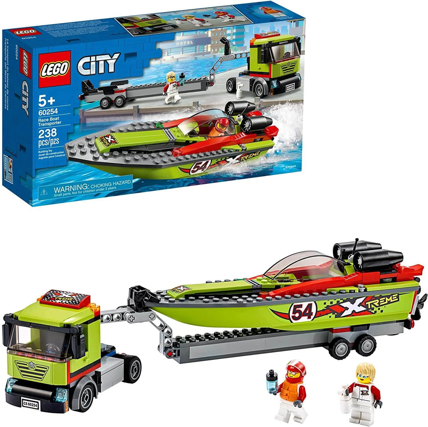 LEGO City- City Race Boat Transporter foto