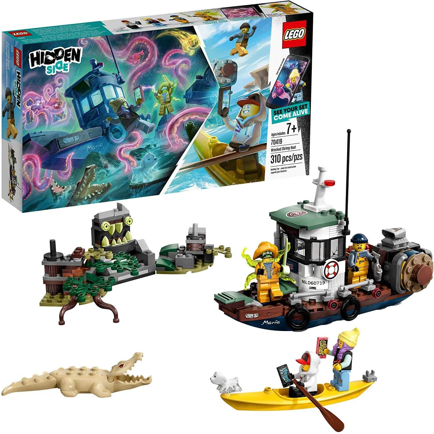 LEGO Hidden Side - Wrecked Shrimp Boat foto