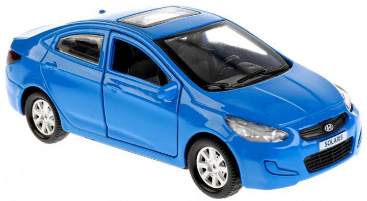 Masina cu inertie Technopark Hyundai Solaris (albastru, 1:32) foto