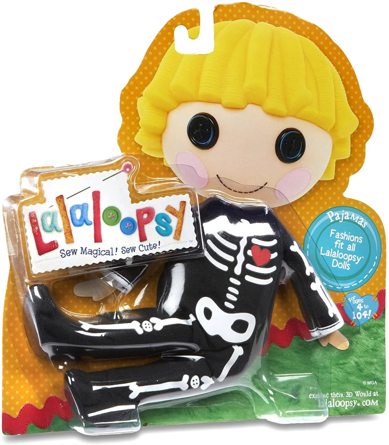 Hainute pentru papusi Noriel Lalaloopsy Fashion Pack "Schelet"