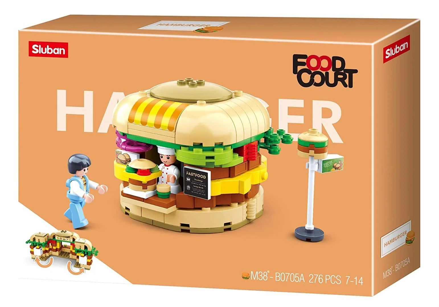 Конструктор Sluban Food Court - Hamburger House foto