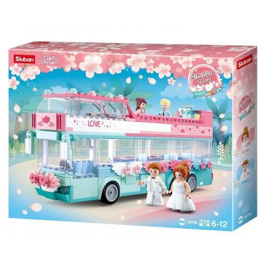 Конструктор Sluban Girl's Dream - Happy Diary Wedding Bus foto