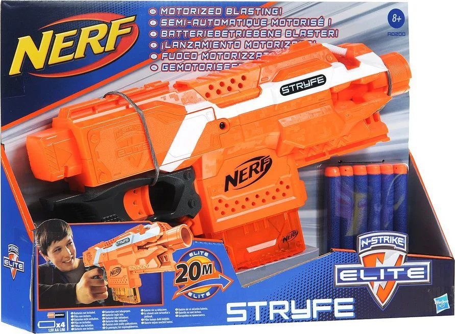 Arma de jucarie Blaster Elite Stryfe Nerf Hasbro, oranj foto