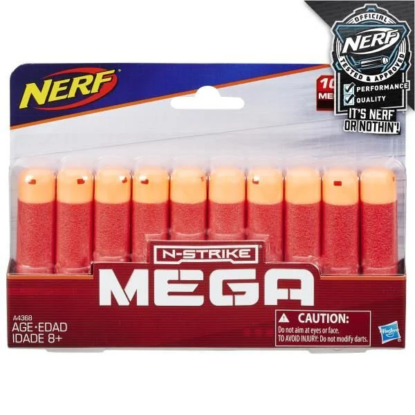 Set de proiectile pentru blaster Elite Mega Nerf Hasbro, 10 piese foto