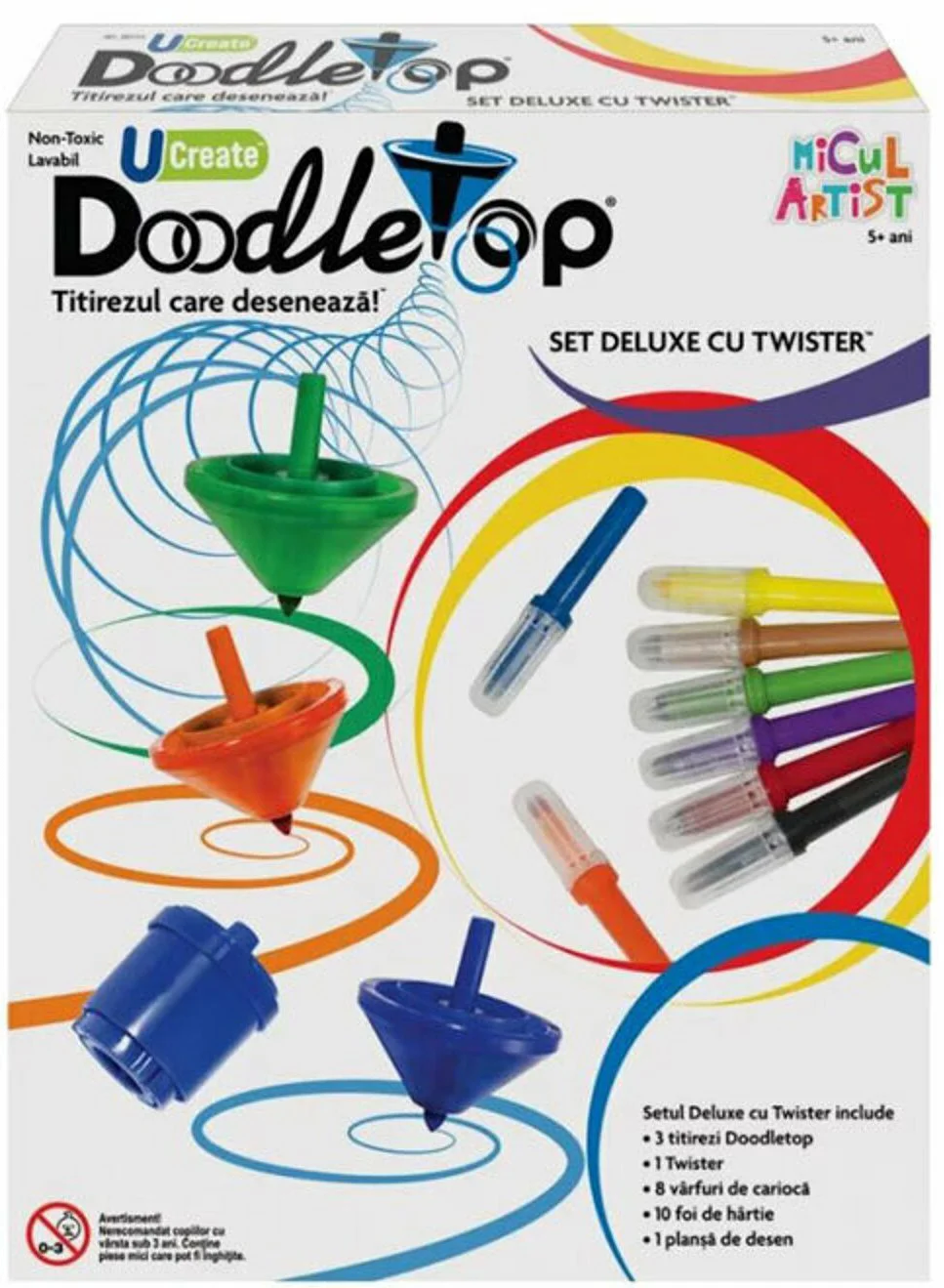 Titirez Noriel Micul artist "Doodletop twister deluxe kit"