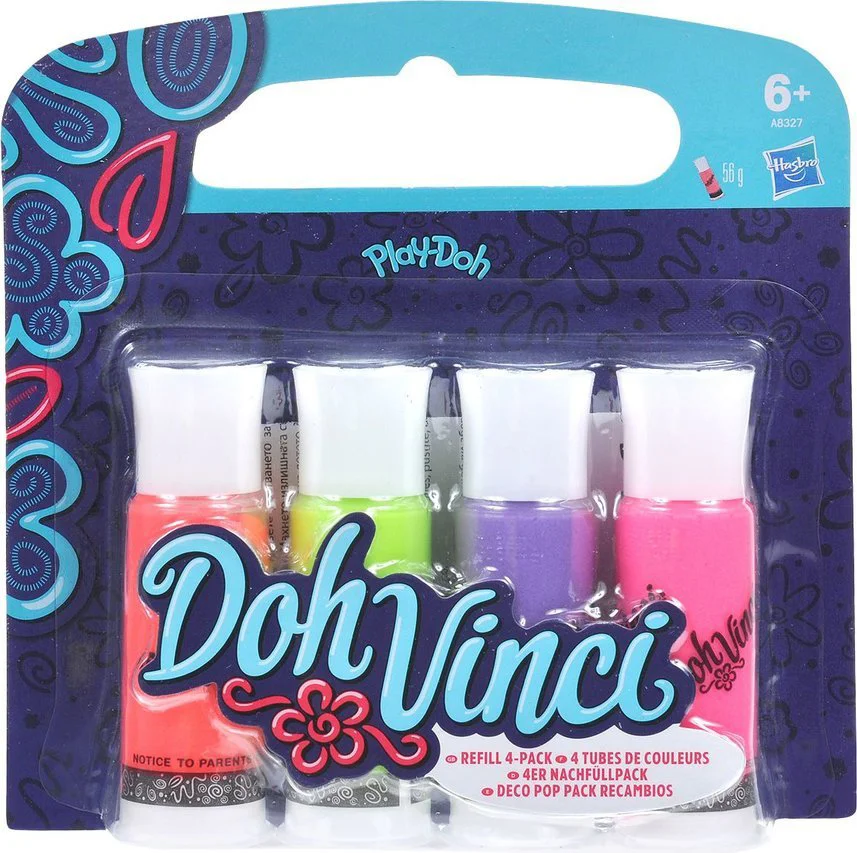 Set pasta decor DohVinci Hasbro Play-Doh, 4 cutii, sortiment foto