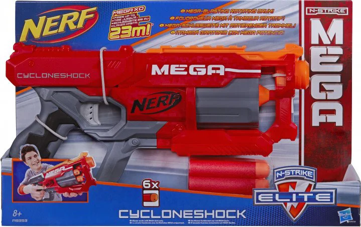 Arma de jucarie Blaster Cycloneshock Mega N-Strike Nerf Hasbro foto