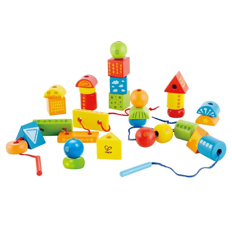 image for Jucarie Hape Figurine din lemn pe sfoara foto