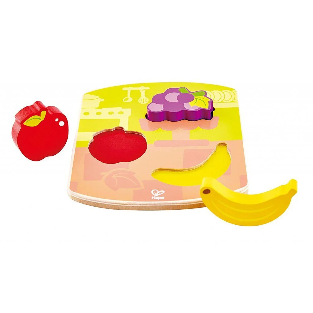 image for Деревянный пазл Hape Фрукты foto