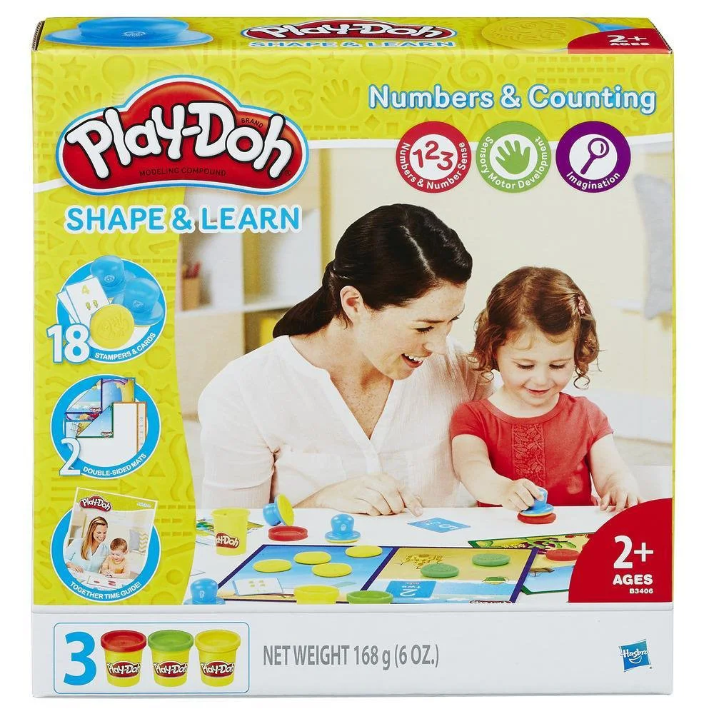 Set plastilina Magia cifrelor Hasbro Play-Doh, 3 cutii si accesorii foto