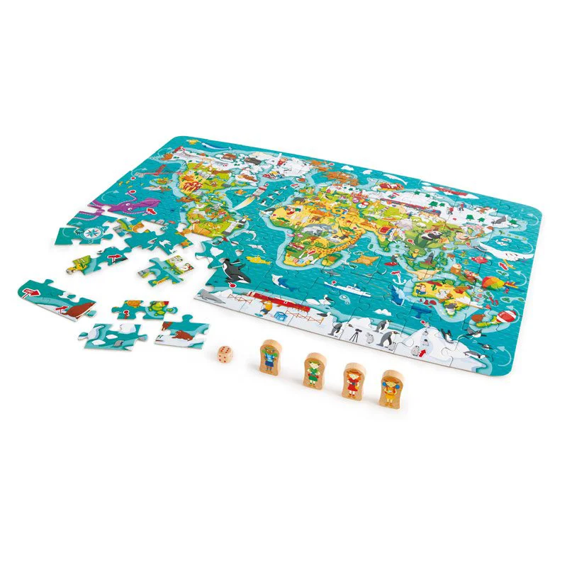 Пазл и игра «Путешествие вокруг света» Hape