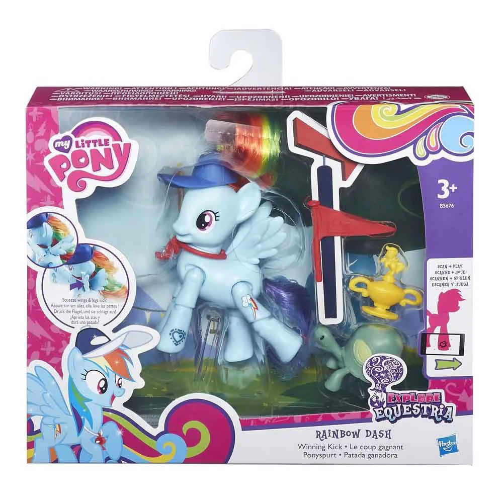 Set figurina articulata si accesorii Equestria Action My Little Pony Hasbro, sortiment