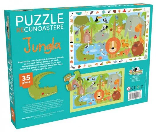 image for Puzzle educativ Noriel Recunoastere "Jungla", 35 piese foto