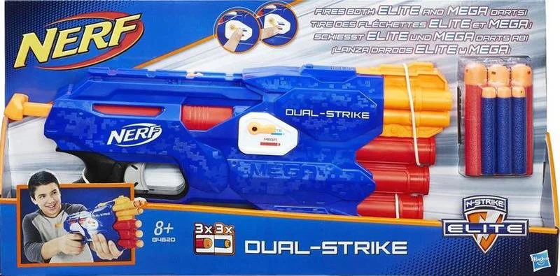 Arma de jucarie Blaster N-Strike Elite Dual-Strike Nerf Hasbro foto