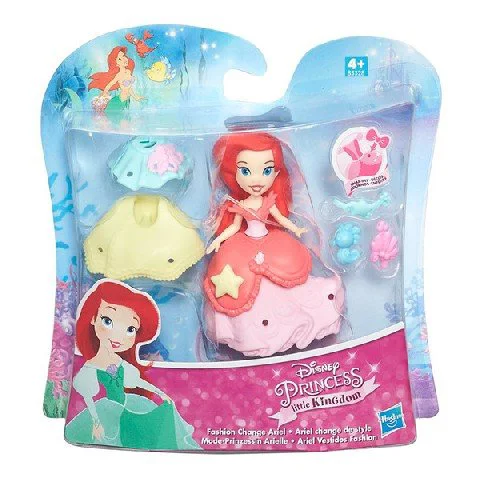 Set papusa cu accesorii Printesa mica Disney Princess Hasbro, 7.5 cm, sortiment