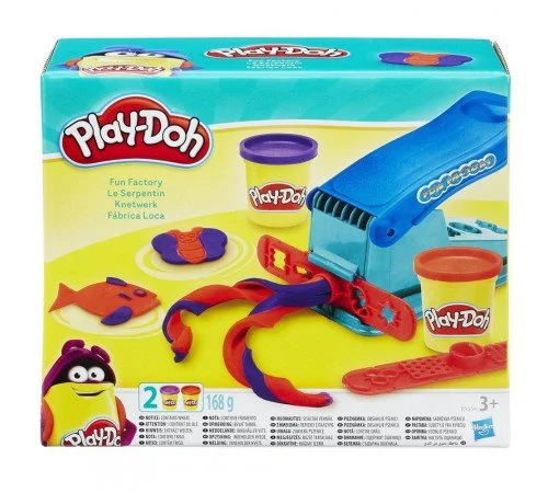 Набор пластилина Веселая фабрика Hasbro Play-Doh, 2 коробок и аксессуары