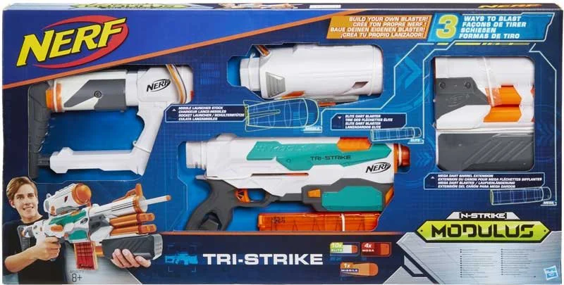 Игрушечное оружие Blaster Toy Modulus Tri-Strike Nerf Hasbro foto