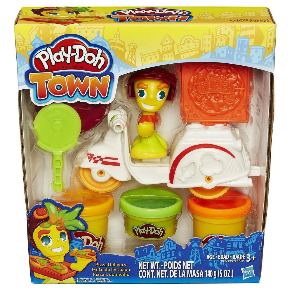 Set plastilina Mini Vehicul Hasbro Play-Doh, 3 cutii si accesorii, sortiment foto